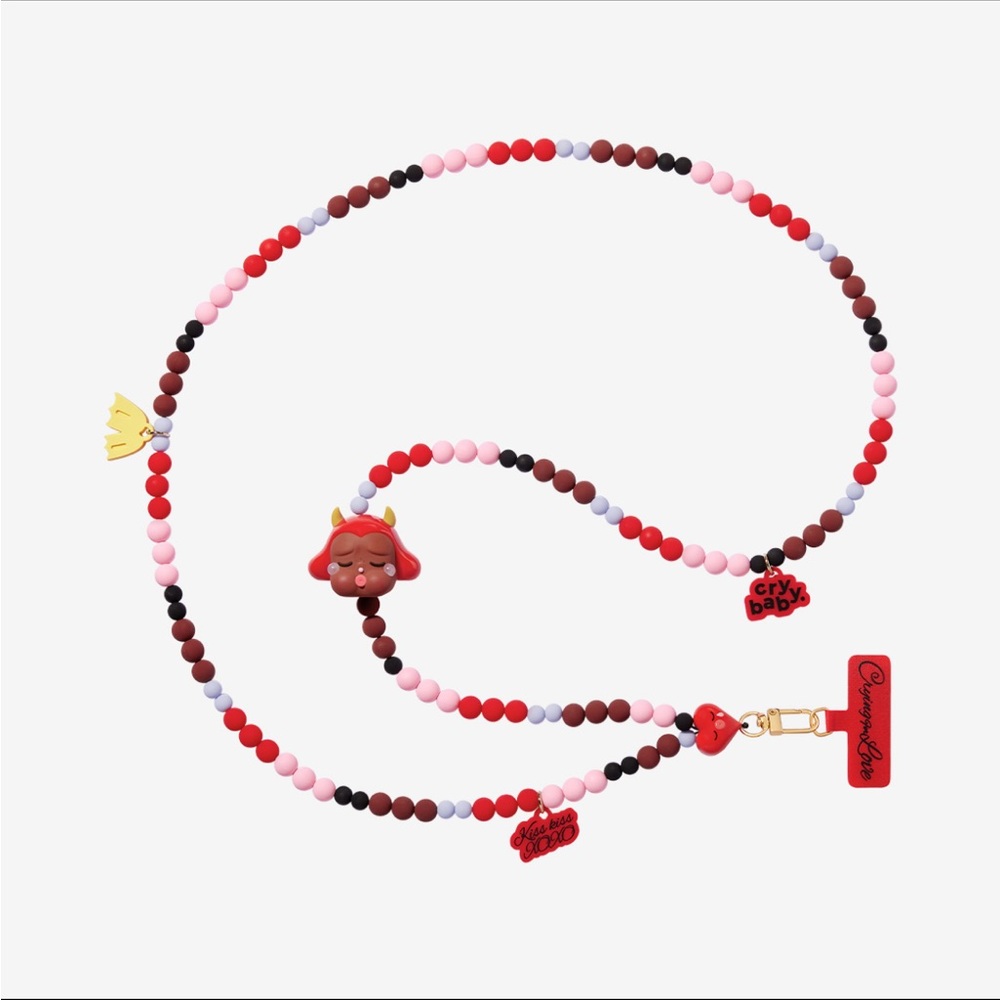 CRYBABY kiss kiss devil crying for love series phone charm